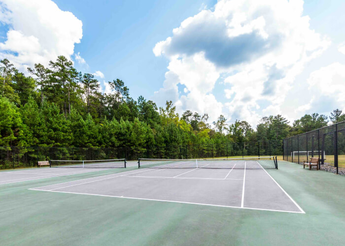 Tennis courts in Serenbe